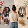 Fashion mistakes to avoid, showing common style and outfit fit errors