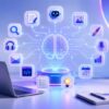 best AI tools for daily use — icons for writing, research, coding, and design connected to an AI brain
