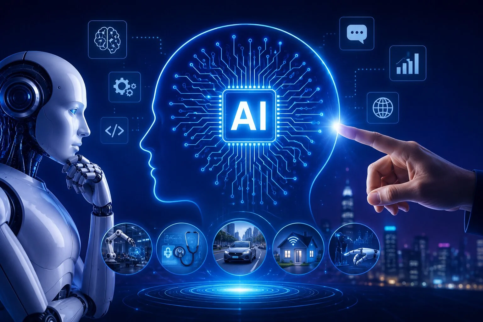 What is artificial intelligence - beginner's guide illustration